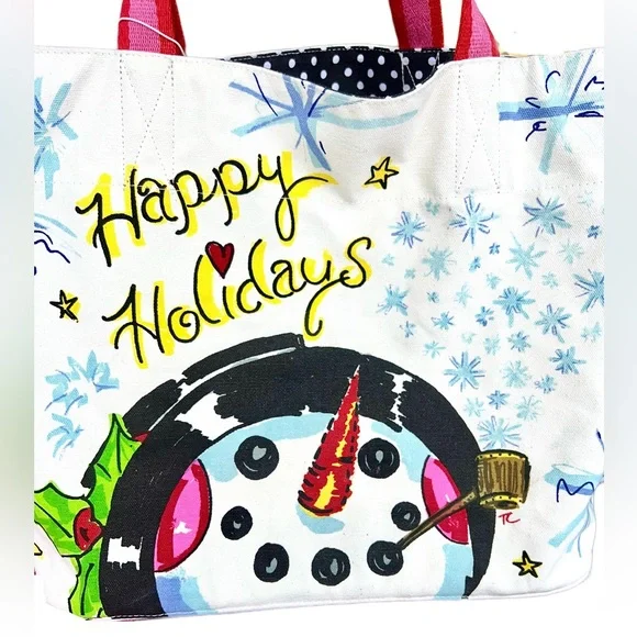 NWT - Large Snow Day Tote Bag - Picture 4 of 8